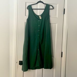 Eve Gravel Knee Length Button Down Dress